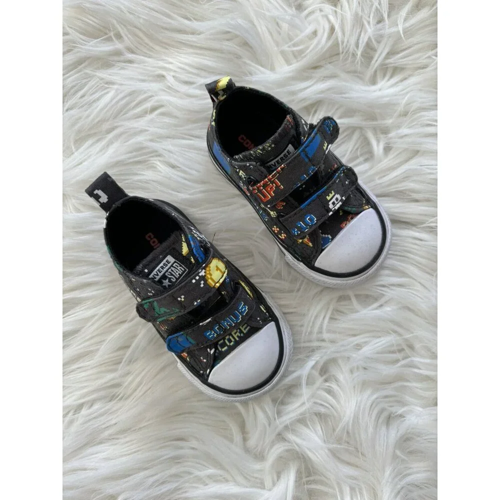 Converse Unisex-Baby Chuck Taylor All Star Low Top Sneaker Gamer Print 3